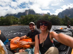 En Venezuela, en el Salto del Ángel
