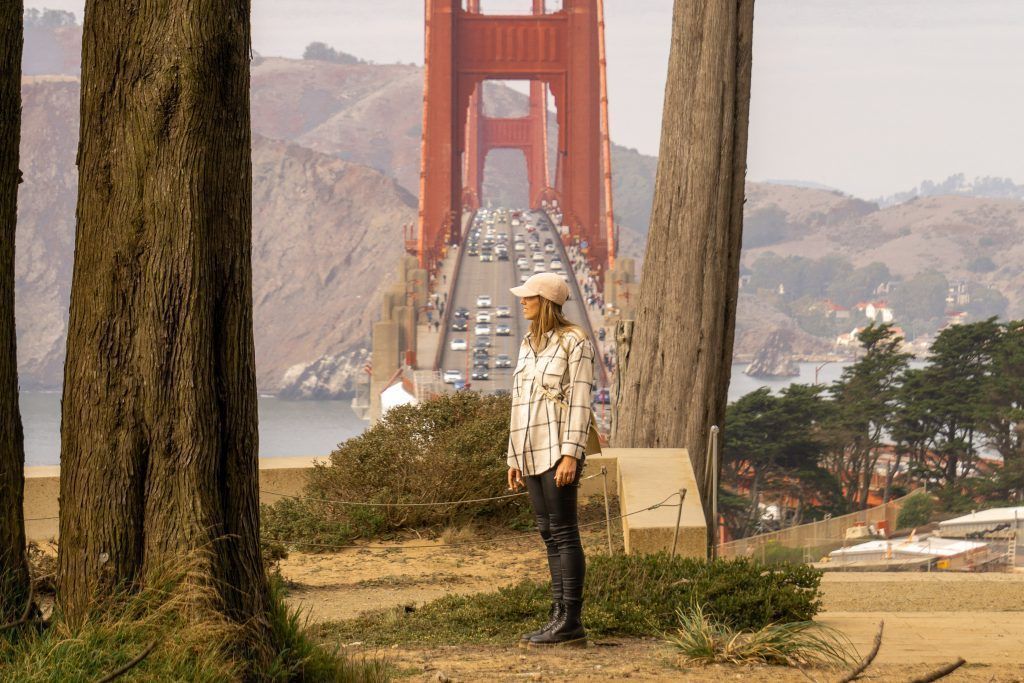 Vistas al puente de San Francisco desde Golden Gate Overlook.