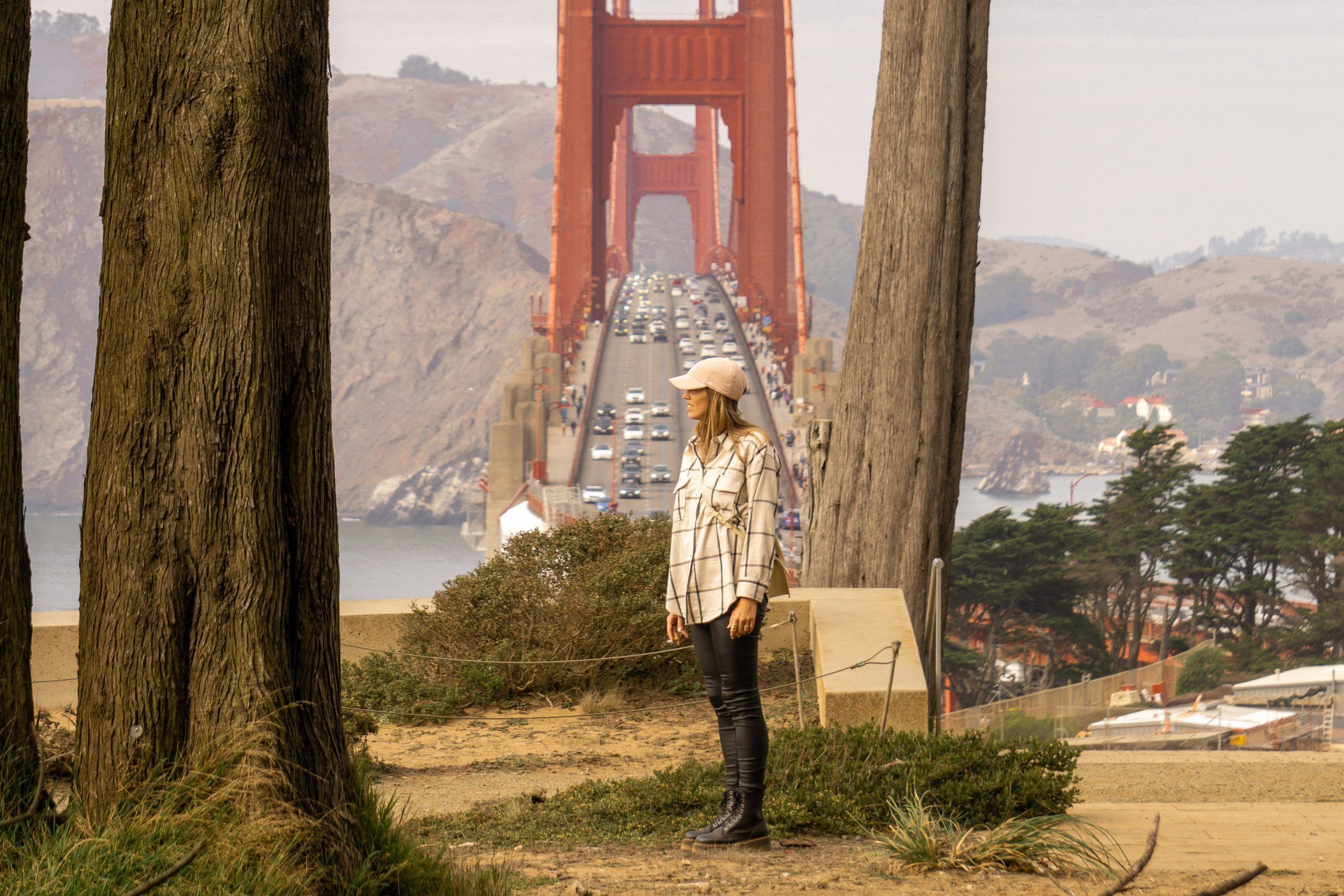 Vistas al puente de San Francisco desde Golden Gate Overlook.