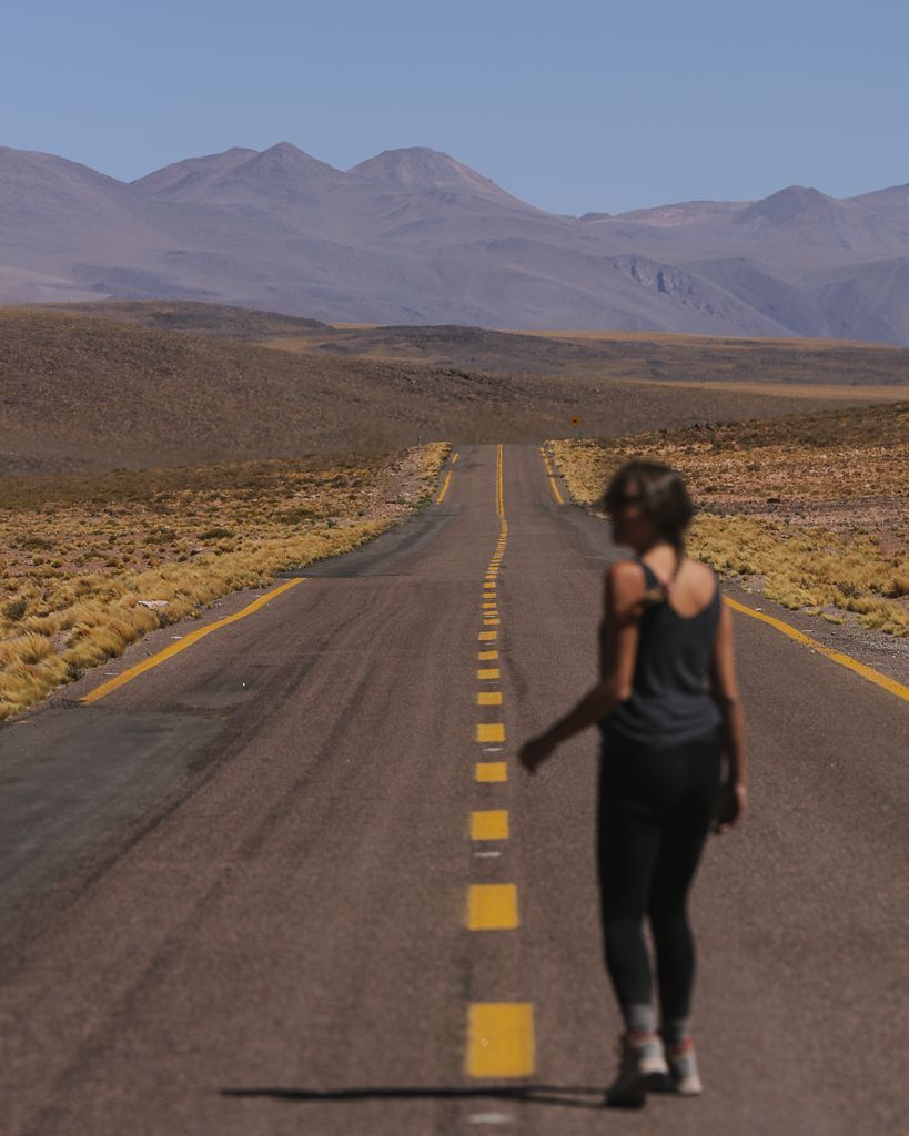 Carreteras interminables en el norte de Chile