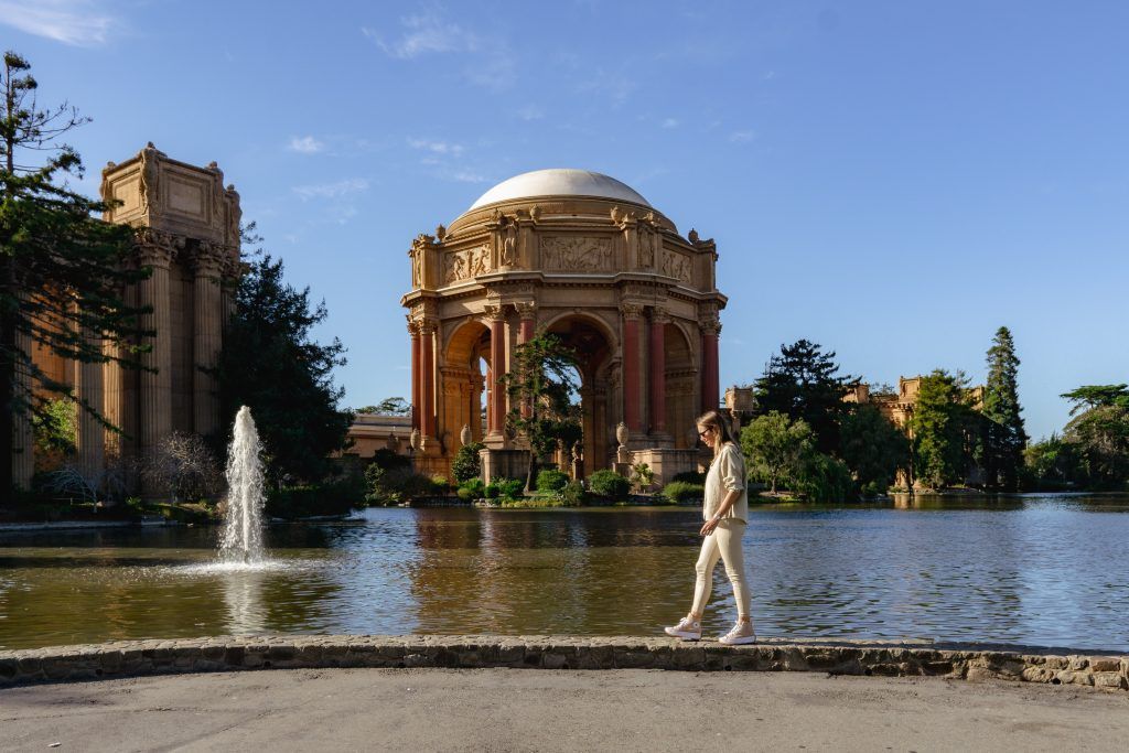 The Palace of Fine Arts en San Francisco.