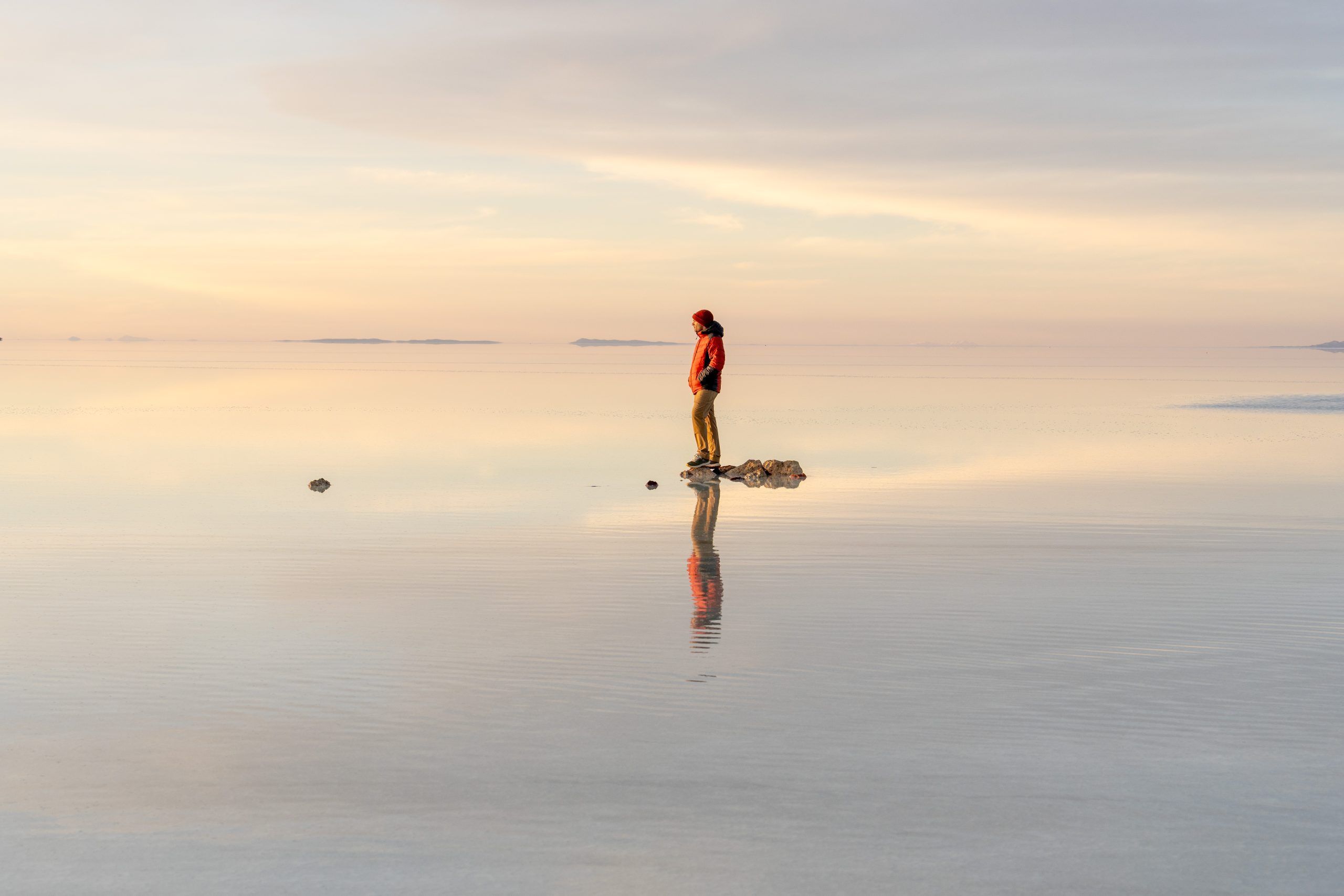 Amanecer en el Salar de Uyuni