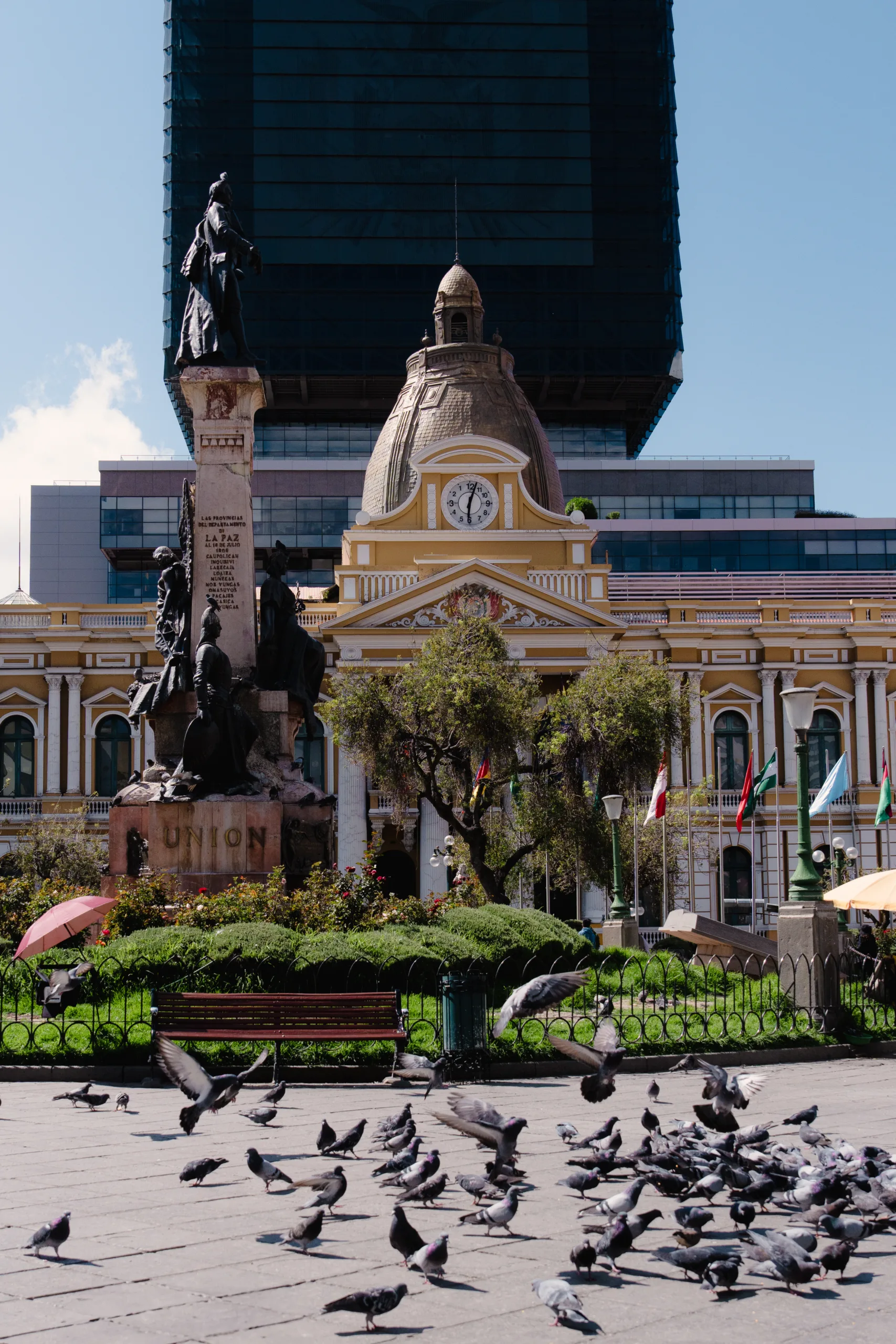 Plaza Murillo en La Paz, Bolivia