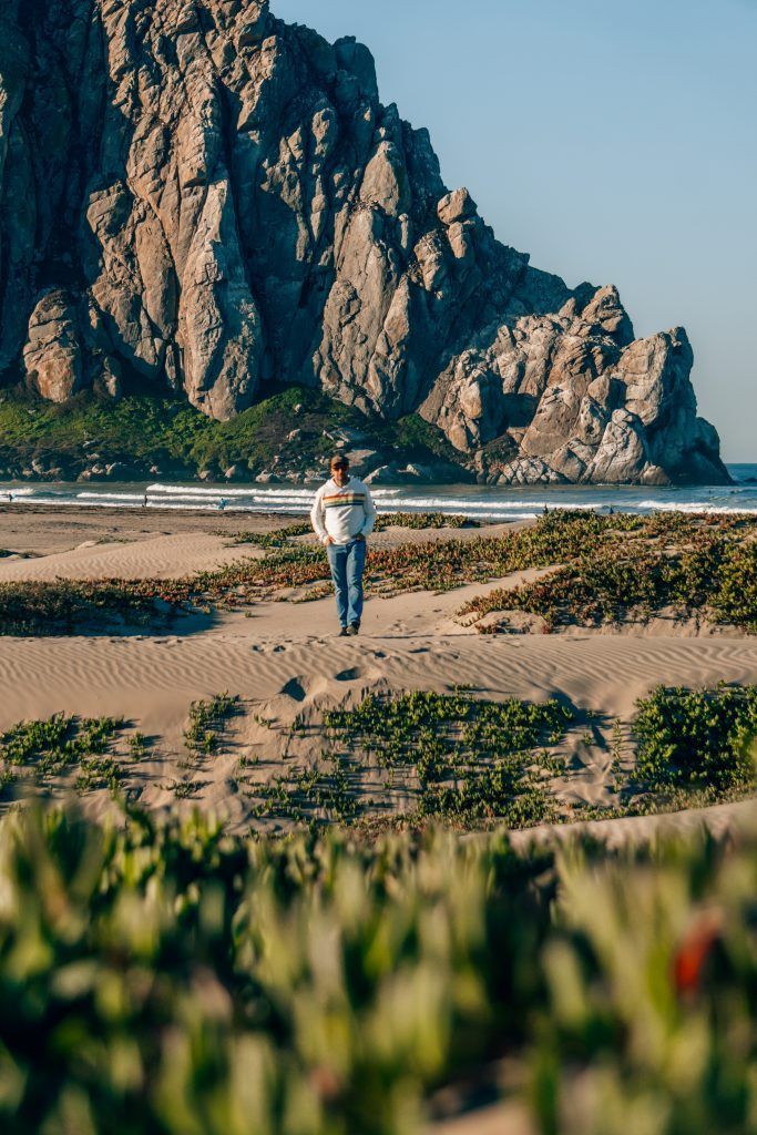 Paseando por la playa de Morro Bay