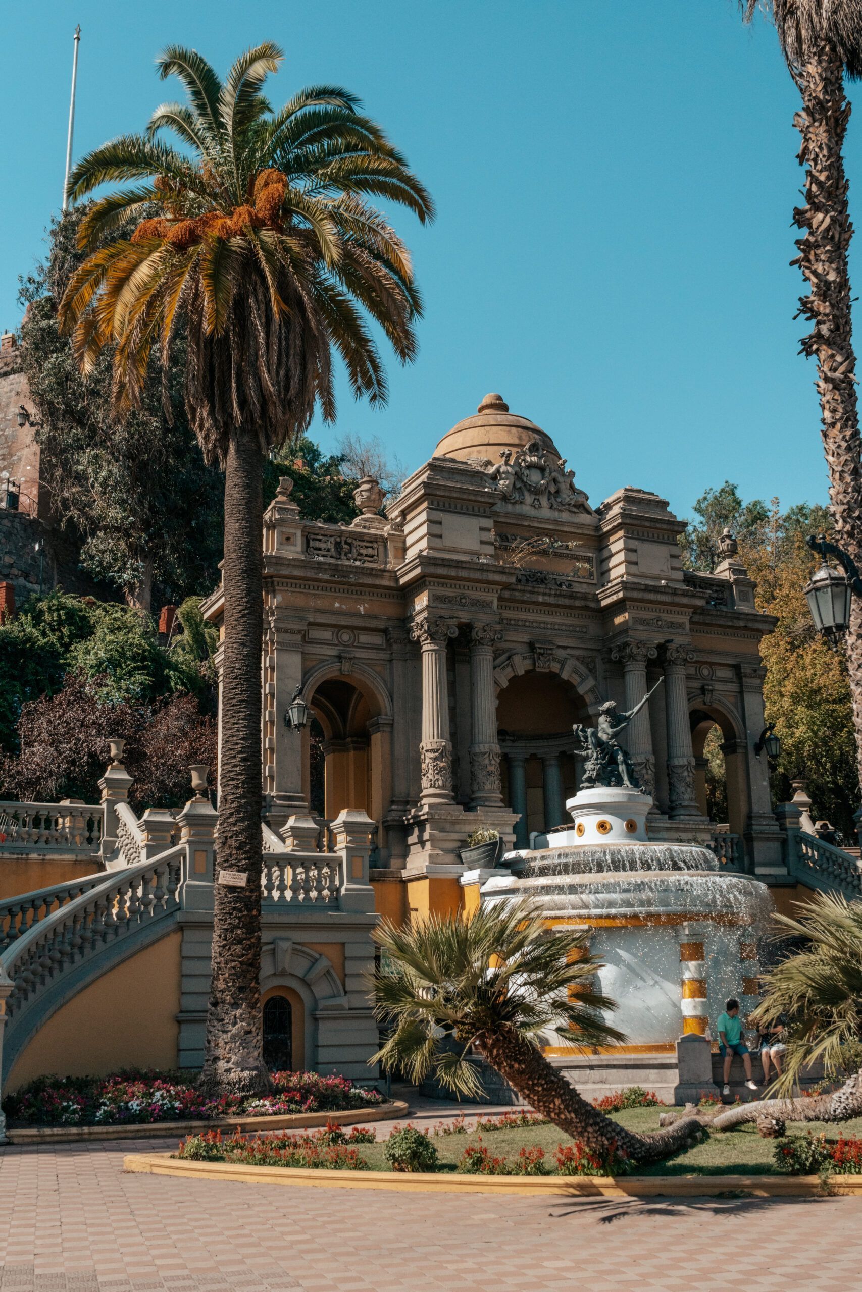 Cerro Santa Lucía en Santiago de Chile