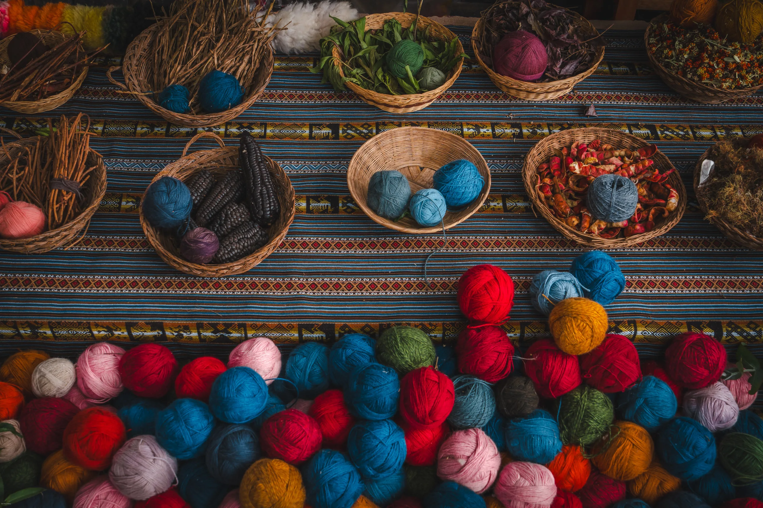 Centro de textiles en Chinchero, Valle Sagrado de los Incas