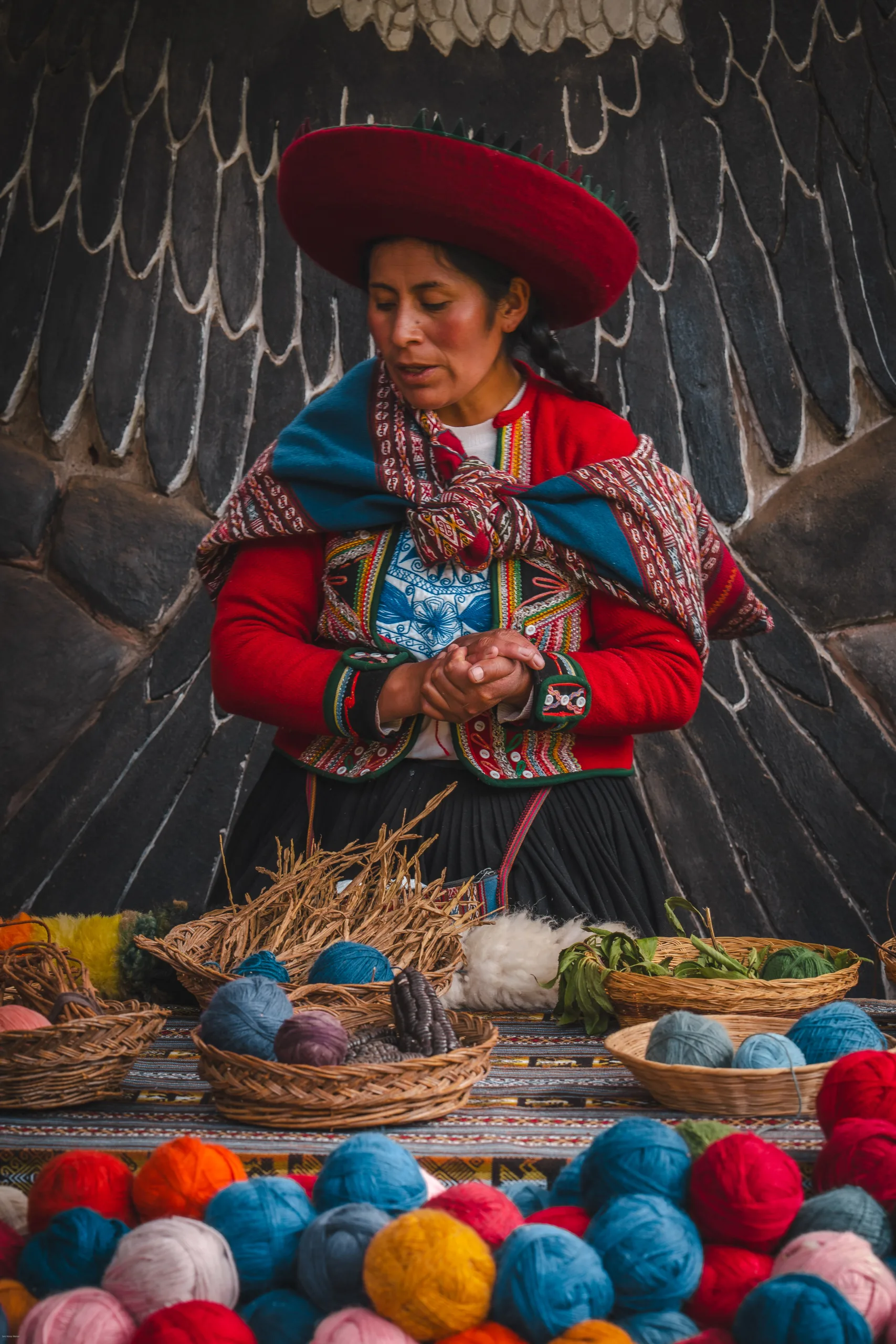 Centro de textiles en Chinchero, Valle Sagrado de los Incas